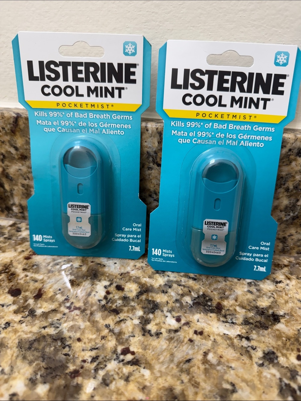 NWT 2 Listerine Cool Mint Pocketmist Oral Care Mist - 140mist sprays